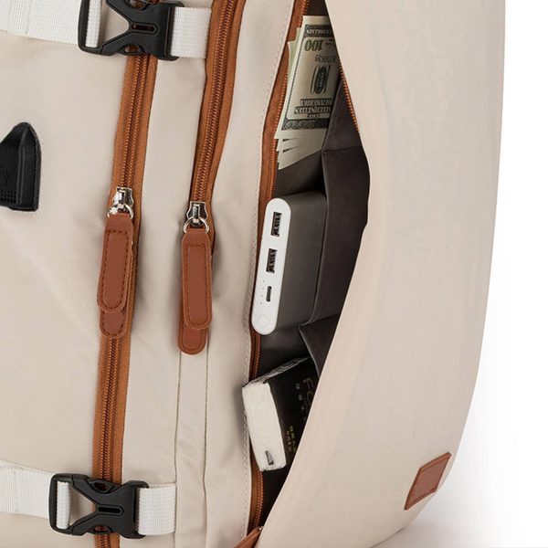 Expandable Large Oxford Travel Backpack w/ USB Port