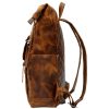 Retro Genuine Leather Large Capacity Travel Backpack