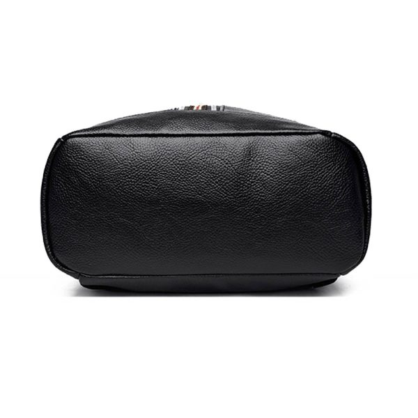Adjustable Strap PU Leather Women Retro Backpack