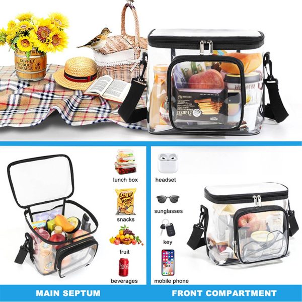 11L PVC Transparent Storage Bag w/ Pockets