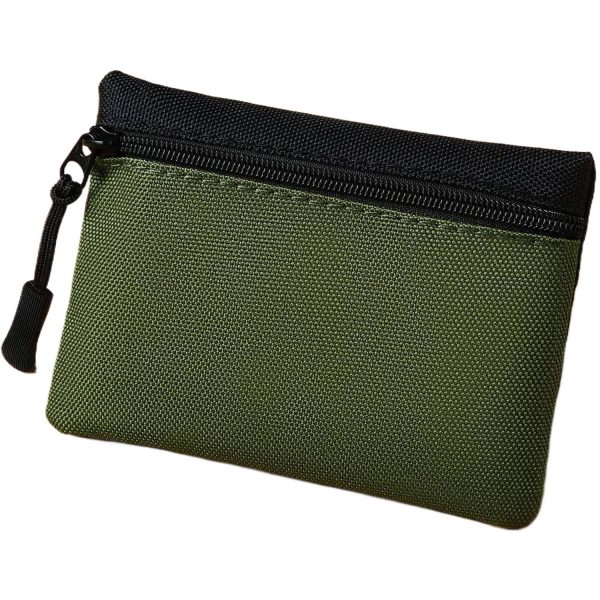 Mini Canvas Zipper Coin Pouch