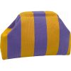 Women Polyester Cloud Striped Print Clutch Purse