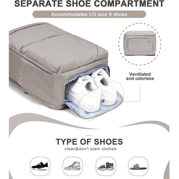 Large Nylon Travel Backpack w/ USB Port