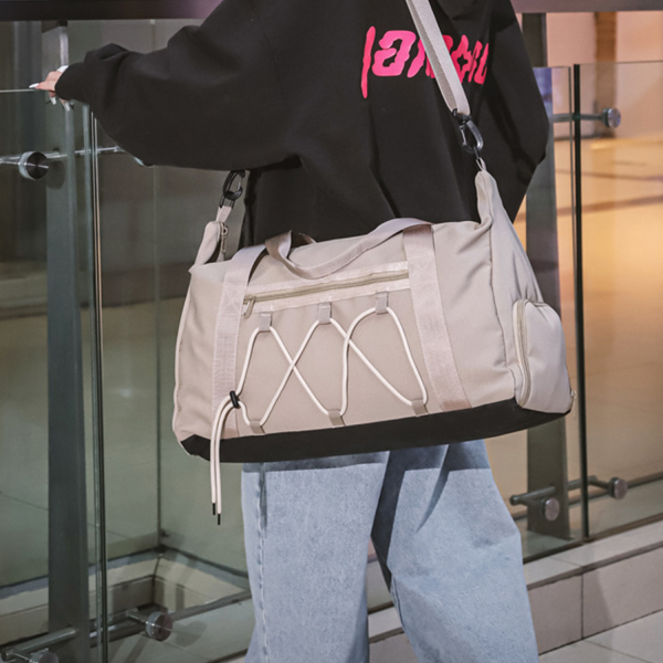 Large Travel Oxford Duffel Bag w/ Shoe Compartment