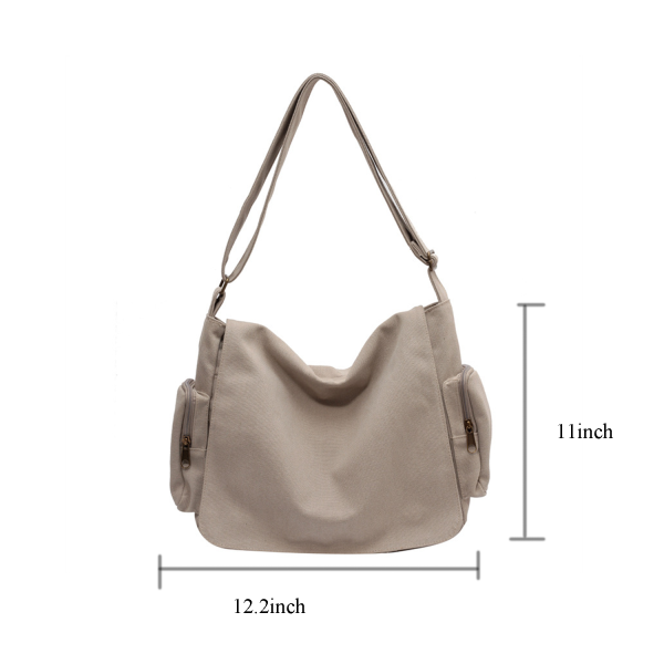 Large Canvas Hobo Shoulder Crossbody Bag
