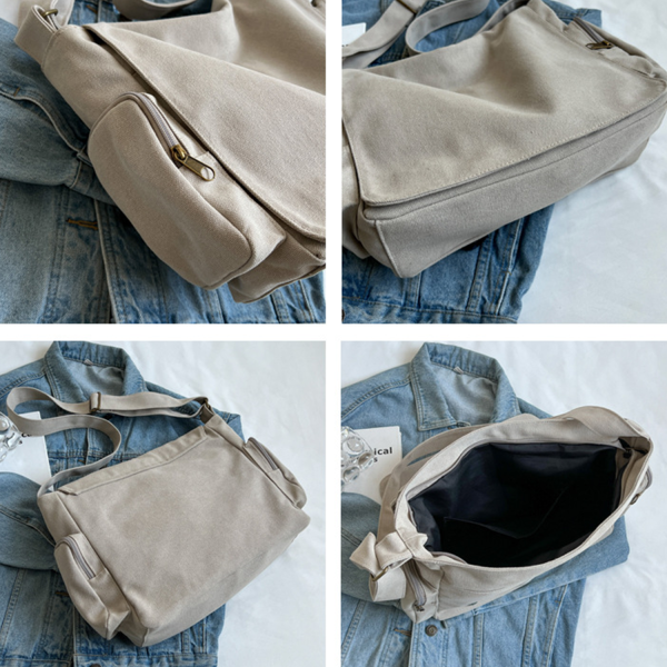 Large Canvas Hobo Shoulder Crossbody Bag