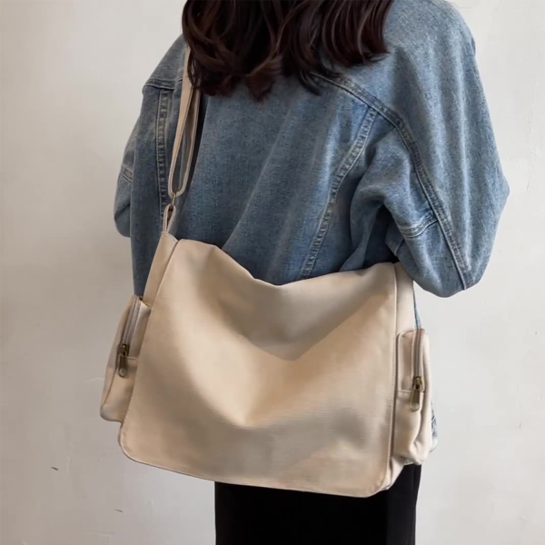Large Canvas Hobo Shoulder Crossbody Bag