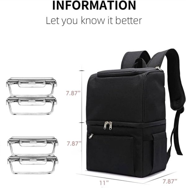 22L Large Capacity Waterproof Dual Layer Insulated Backpack