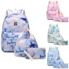 3 Pcs Polyester Water-Resistant School Backpack Set