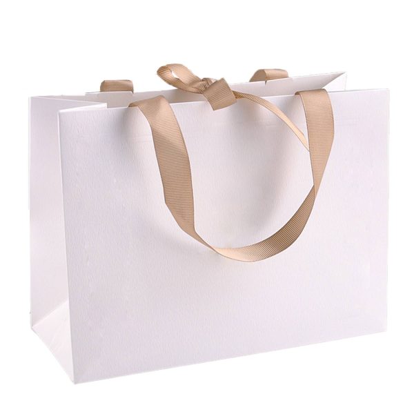 Gift Paper Shopping Bag W/ Bow Ribbon