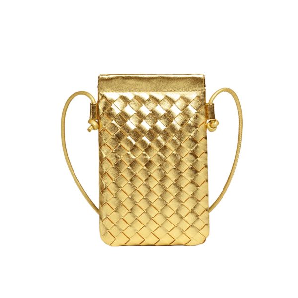 Compact PU Leather Crossbody Phone Bag w/ Adjustable Strap