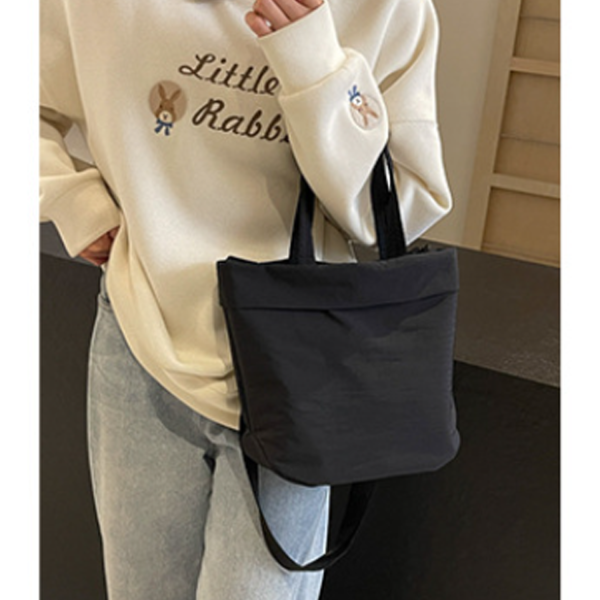 Lightweight Nylon Crossbody Tote Bag