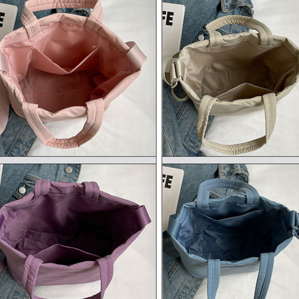 Lightweight Nylon Crossbody Tote Bag