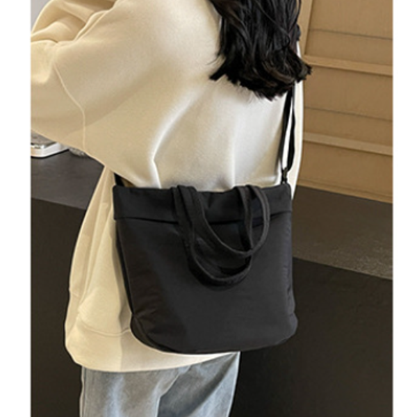 Lightweight Nylon Crossbody Tote Bag