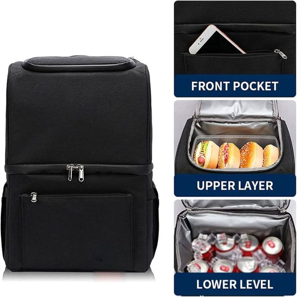 22L Large Capacity Waterproof Dual Layer Insulated Backpack