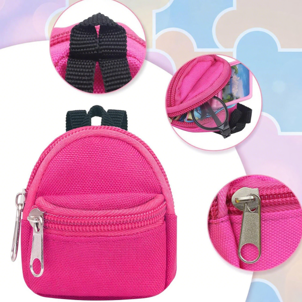 Outdoor Mini Nylon Backpack Shaped Coin Purse