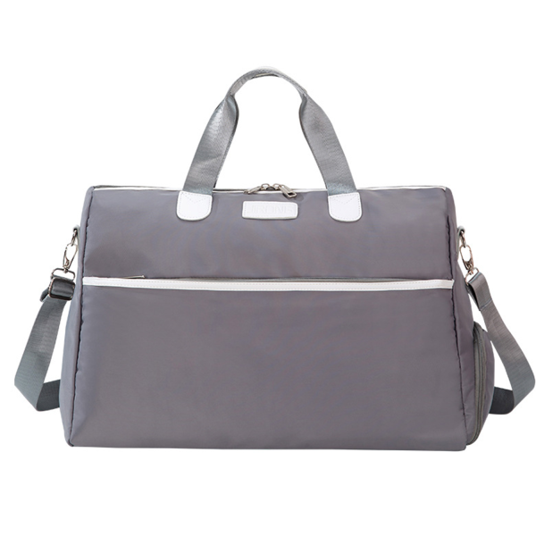 Large Capacity Nylon Duffel Bag w/ Shoe Compartment