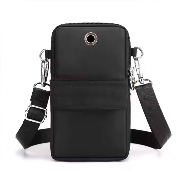 Mini Nylon Crossbody Phone Bag w/ Earbud Port