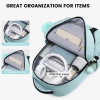Women Nylon Waterproof Business Backpack w/ Pendant