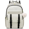 Women Nylon Waterproof Business Backpack w/ Pendant