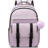 Women Nylon Waterproof Business Backpack w/ Pendant