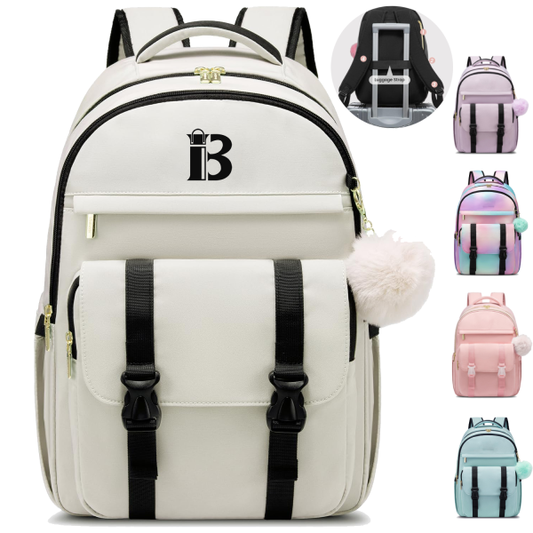 299_1758087248024.png Women Nylon Waterproof Business Backpack w/ Pendant