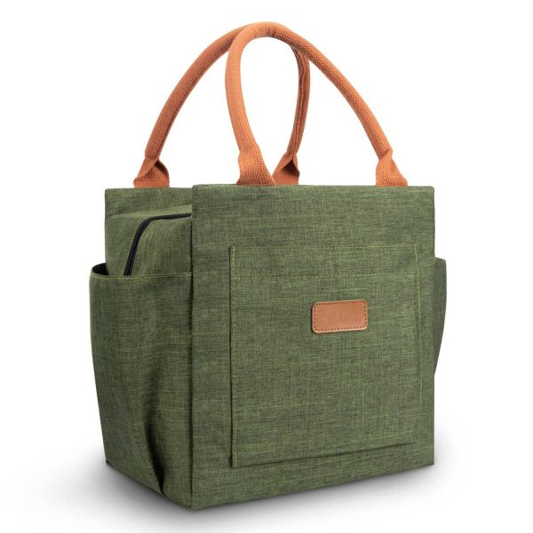 10L Leakproof Oxford Insulated Cooler Lunch Bag w/ Pockets