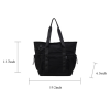 Large Capacity Nylon Water Resistant Shoulder Tote Bag