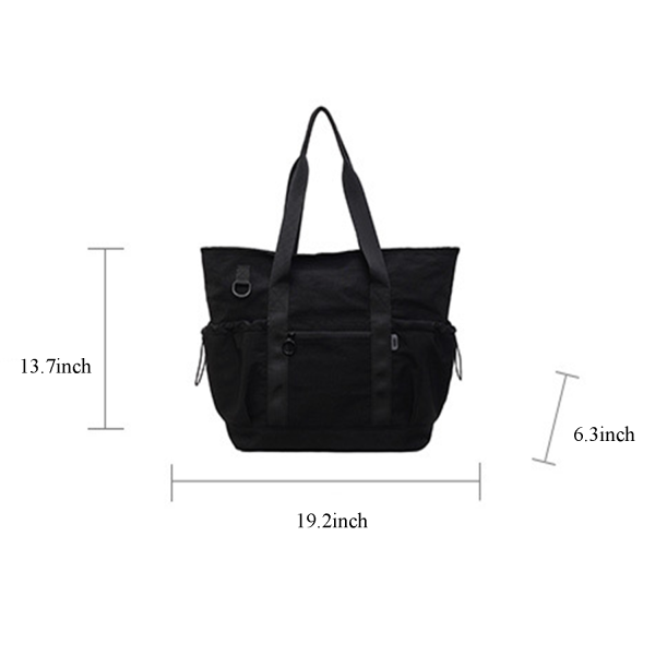 Large Capacity Nylon Water Resistant Shoulder Tote Bag