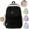 Women Waterproof Nylon Backpack w/ Pendant