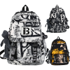 Waterproof Nylon Travel Spacious Backpack w/ Plush Pendant