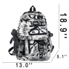 Waterproof Nylon Travel Spacious Backpack w/ Plush Pendant