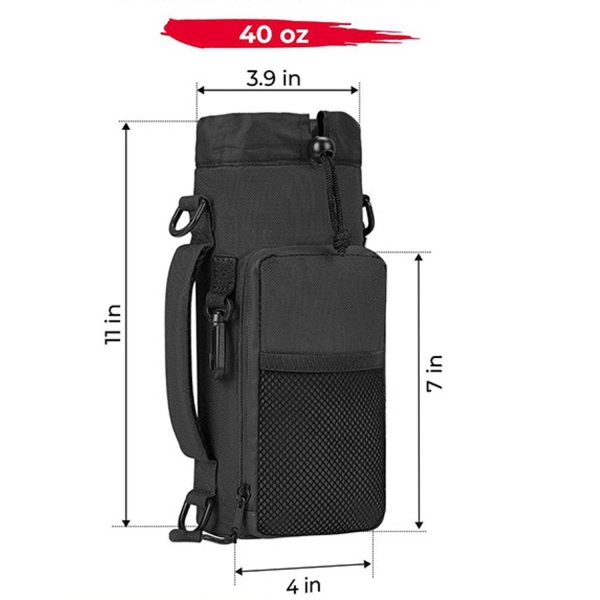Adjustable Shoulder Strap Crossbody Water Bottle Bag