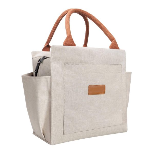 10L Leakproof Oxford Insulated Cooler Lunch Bag w/ Pockets