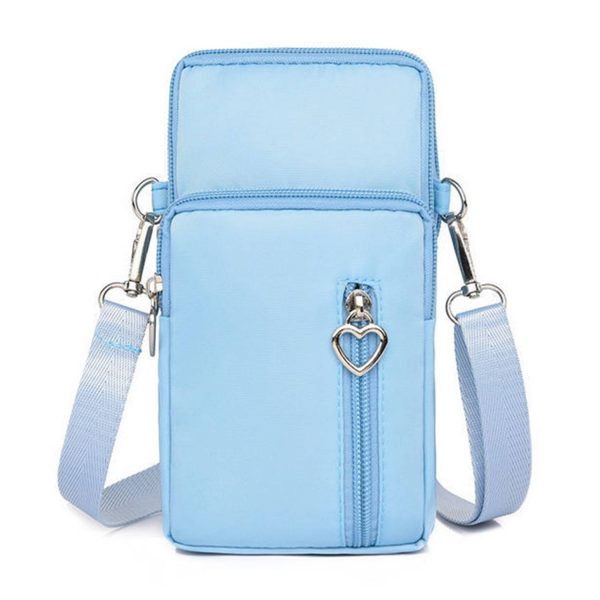 Mini Nylon Crossbody Phone Bag w/ Earbud Port