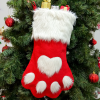 Dog Paw Christmas Gift Bag