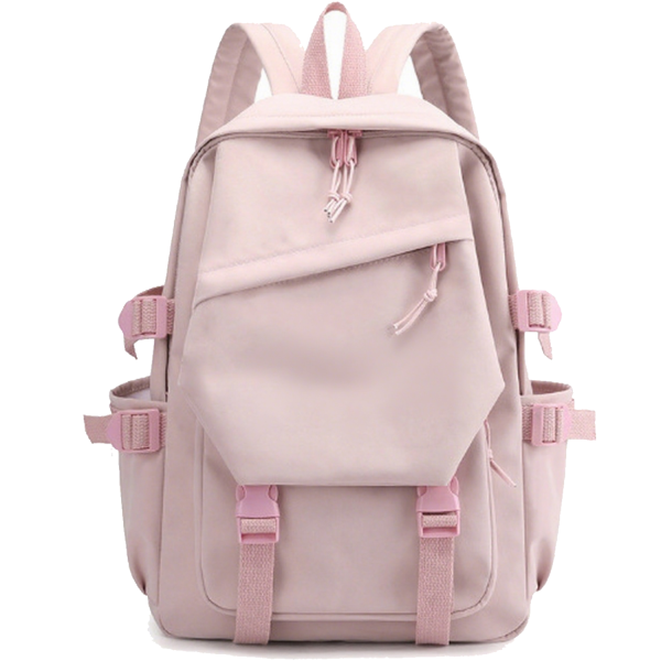 Water-Resistant Polyester Multi-Pocket Backpack