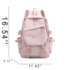 Water-Resistant Polyester Multi-Pocket Backpack