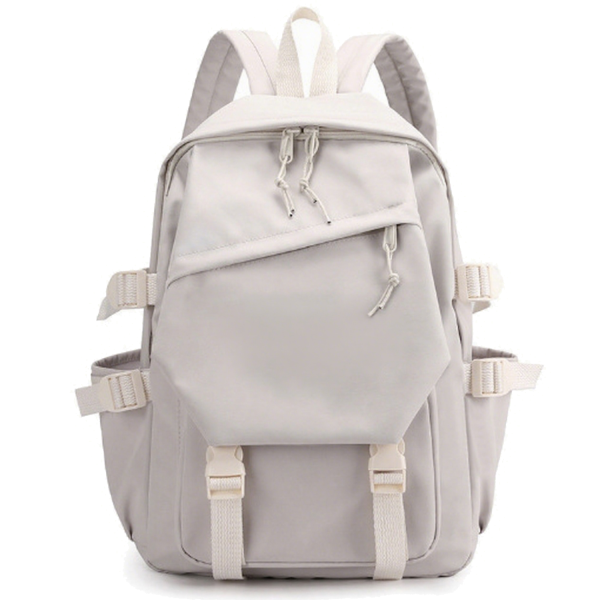 Water-Resistant Polyester Multi-Pocket Backpack