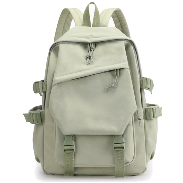 Water-Resistant Polyester Multi-Pocket Backpack