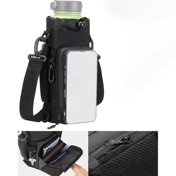 Adjustable Shoulder Strap Crossbody Water Bottle Bag
