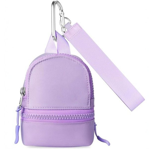 Mini Backpack Shaped Keychain Pouch