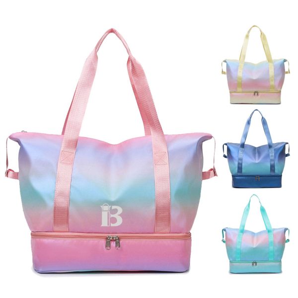 Lightweight Oxford Gym Tote Bag w/ Large Capacity