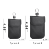 PU Leather Car Key Signal Shielding Faraday Pouch