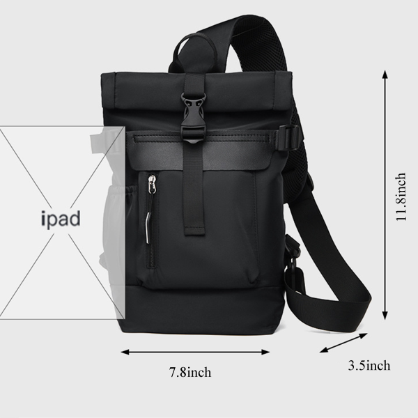 Unisex Waterproof Nylon Crossbody Shoulder Bag