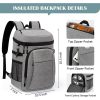 2L Foldable Oxford Insulated Cooler Backpack