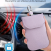 PU Leather Car Key Signal Shielding Faraday Pouch
