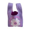 Women Lightweight Polyester Wrist Knit Tote Bag