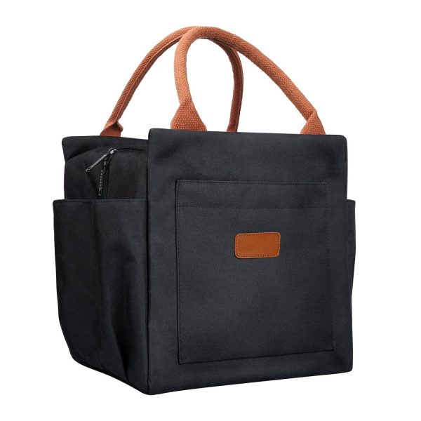 10L Leakproof Oxford Insulated Cooler Lunch Bag w/ Pockets