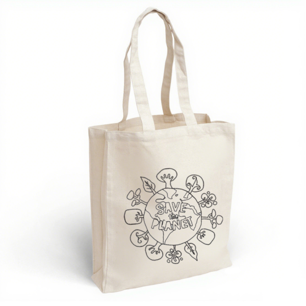 Waterproof Colors DIY Graffiti Kids Canvas Tote Bag